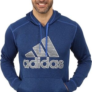 ADIDAS Performance Men's Illuminated Ultimate Fleece Pullover Hoodie XL Blue